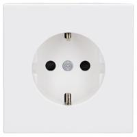 Jung LS1520KIWW Wandcontactdoos met randaarde Inzetstuk LS plus, LS design, LS 990 Alpine-wit 1 stuk(s) - thumbnail