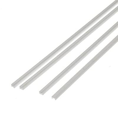 Polystereen U-profiel (l x b x h) 350 x 0.94 x 1.5 mm 4 stuk(s)
