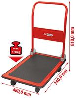 KS Tools 8000015 800.0015 Plateauwagen Plaatstaal Laadvermogen (max.): 150 kg - thumbnail