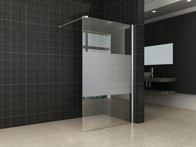 Wiesbaden inloopdouche + muurprof.1100x2000 10mm NANO ged.matglas