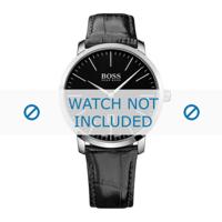Horlogeband Hugo Boss HB-273-1-14-2823 / HB1513258 Croco leder Zwart 22mm - thumbnail