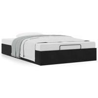 Bedframe zonder matras 120x190 cm fluweel zwart - thumbnail