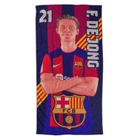 FCB Barcelona Strandlaken Frenkie 100x180 cm Blauw/Rood - thumbnail