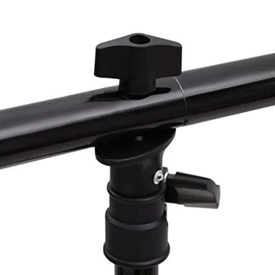 VidaXL Achtergrondstandaard t-vormig 91x60x(70-200) cm zwart VidaXL Achtergrondstandaard t-vormig 91x60x(70-200) cm zwart