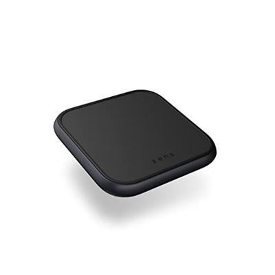 ZENS Aluminium Series Single Wireless Charger ZESC14B/00 Inductie lader Uitgangen Qi-standaard, USB-A Zwart
