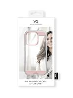White Diamonds Air Protection Cover Voor Apple IPhone 14 Pro Rose Gold - thumbnail