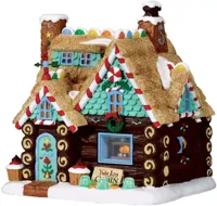 Kerstfiguur Yule log cabin b/o 4.5v LEMAX - Lemax - thumbnail