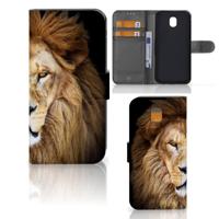 Samsung Galaxy J5 2017 | Telefoonhoesje | Met pasjeshouder | Leeuw - thumbnail