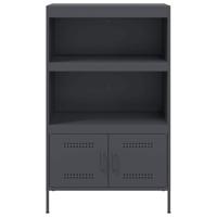 Hoge kast 68x39x113 cm staal antracietkleurig - thumbnail