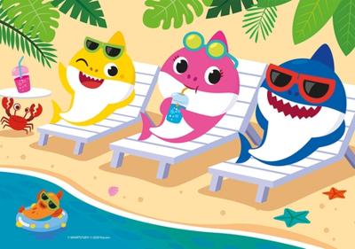 Nickelodeon legpuzzel Baby Shark 2 in 1 karton 40 stukjes