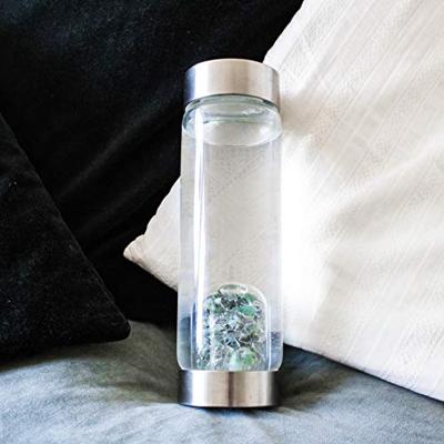 VitaJuwel ViA Vitality Glas Waterfles met Edelstenen - 500ml VitaJuwel ViA Vitality Glas Waterfles met Edelstenen - 500ml