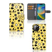 Telefoonhoesje met Naam Apple iPhone 14 Punk Geel - thumbnail