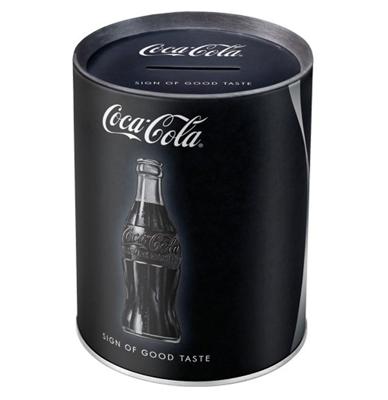 Spaarpot Coca Cola zwart