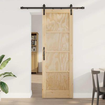 Schuifdeur met beslag 73,5x211 cm massief grenenhout