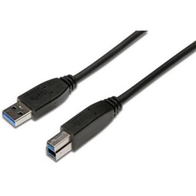 Digitus USB-kabel USB 3.2 Gen1 (USB 3.0 / USB 3.1 Gen1) USB-A stekker, USB-B stekker 1.80 m Zwart Rond, Afgeschermd (drievoudig) AK-300115-018-S Digitus USB-kabel USB 3.2 Gen1 (USB 3.0 / USB 3.1 Gen1) USB-A stekker, USB-B stekker 1.80 m Zwart Rond, Afgeschermd (drievoudig) AK-300115-018-S