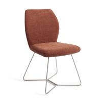 Jesper Home Eetkamerstoel 'Ikata' Beehive Steel, kleur Cosy Copper - thumbnail