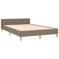 Bedframe zonder matras 120x190 cm stof taupe - thumbnail