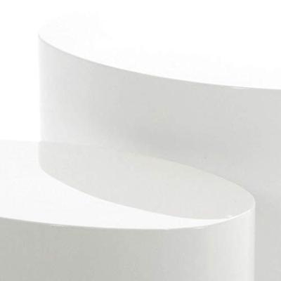 Bendt Ovale Salontafel 'Petrine' Set van 2 stuks, kleur Hoogglans wit Bendt Ovale Salontafel 'Petrine' Set van 2 stuks, kleur Hoogglans wit