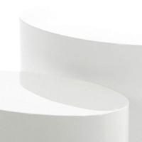Bendt Ovale Salontafel 'Petrine' Set van 2 stuks, kleur Hoogglans wit - thumbnail