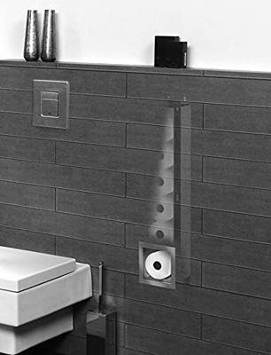 Inbouw Reserverolhouder LoooX Closed Voor 6 Rollen RVS Looox