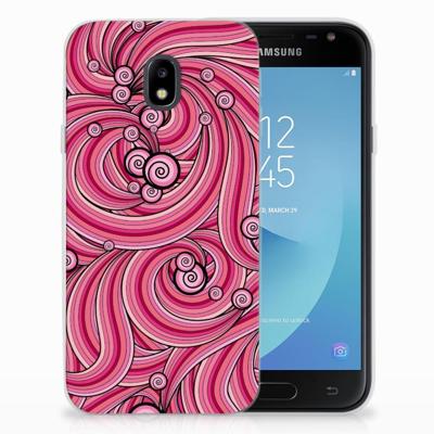 Samsung Galaxy J3 2017 | Hoesje maken | Swirl Pink
