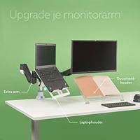 R-Go Tools Zepher 4 C2 Circulaire Dubbele Monitorarm - thumbnail