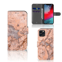 Apple iPhone 11 Pro | Bookcase | Marmer Oranje - thumbnail