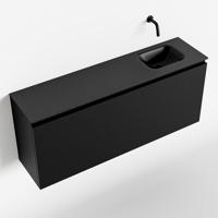 MONDIAZ OLAN 120cm toiletmeubel urban. LEX wastafel urban rechts geen kraangat - thumbnail