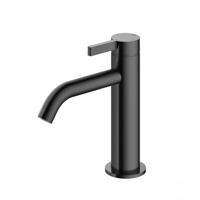 Hotbath Ace Wastafelmengkraan - laag - opbouw - zonder waste - Gepolijst Zwart PVD AC003PBP - thumbnail