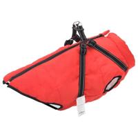 VidaXL Hondenjas met harnas waterdicht reflecterend rood l68 - thumbnail