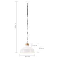 VidaXL Hanglamp industrieel e27 42 cm wit - thumbnail