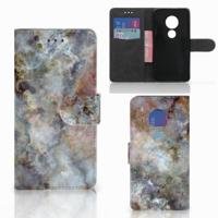 Motorola Moto G7 Play | Bookcase | Marmer Grijs - thumbnail