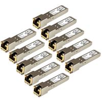 .com Gigabit RJ45 koper SFP Transceiver Modules - Cisco GLC-T Compatibel - set van 10 - 1000Base-T - Mini-GBIC bulk pak - SFP (mini-GBIC) transceivermodule (gelijk aan: Cisco GLC-T) - GigE - thumbnail