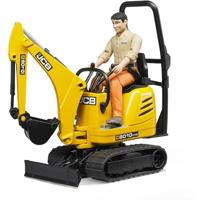 Bruder JCB Micro 8010 CTS en arbeider - thumbnail
