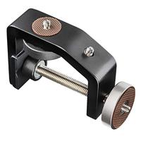 Walimex pro KX-20 Statief klem - klemstatief, flitsklem, aluminium, met uittrekbare middenkolom 12,5-20 cm, voor camera, ledverlichting, houder voor statief, buis, plaat, tafel - thumbnail