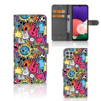 Samsung Galaxy A22 5G | Wallet Case | met Pasjes | Punk Rock - thumbnail