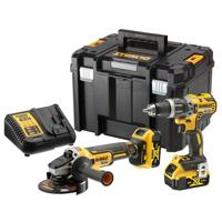 DeWALT DCK2080P2T Accu combiset 2-delig (DCD796 + DCG405) 18V XR 5.0Ah in TSTAK - thumbnail