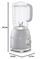 Smeg BLF01SVEU blender 1,5 l Blender voor op aanrecht 800 W Zilver - thumbnail