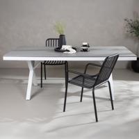 Nohr Tuintafel 'Ceddrick' 200 x 100cm, kleur Lichtgrijs - thumbnail