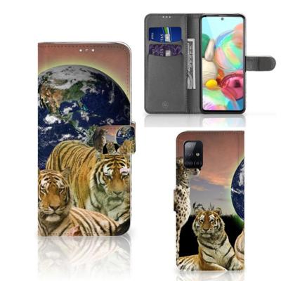 Samsung Galaxy A71 | Telefoonhoesje | Met pasjeshouder | Roofdieren