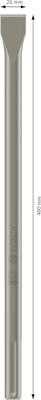 Bosch Accessories 2608690141 Bosch Power Tools Platte beitel 25 mm Gezamenlijke lengte 400 mm SDS-Max 1 stuk(s)