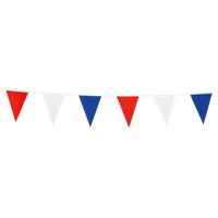 Vlaggenlijn Klein Rood Wit Blauw (3m) - thumbnail