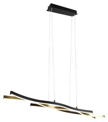 Trio HanglampBlaze zwart met goud - 341210308