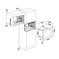 Whirlpool WMF200G Inbouw solo magnetron Grijs - thumbnail