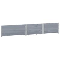 VidaXL Palletopzetranden 2 st 150x100 cm massief grenenhout grijs - thumbnail
