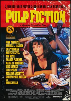 Poster - Quentin Tarantino Film Pulp Fiction, originele Filmposter, Premium Print, Professioneel Fotopapier Poster - Quentin Tarantino Film Pulp Fiction, originele Filmposter, Premium Print, Professioneel Fotopapier