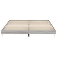 Bedframe bewerkt hout grijs sonoma eikenkleurig 120x200 cm - thumbnail