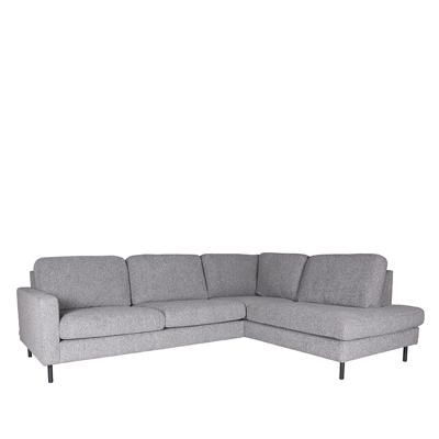 LABEL51 Hoekbank 'Genua' Rechts, Stof, kleur Grijs LABEL51 Hoekbank 'Genua' Rechts, Stof, kleur Grijs