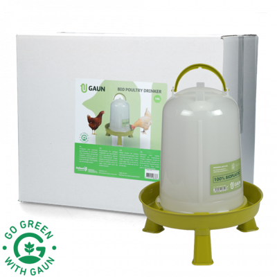 Pluimvee drinktoren 10 l Bio green lemon op pootjes