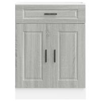 Keuken onderkast "Porto" bewerkt hout grijs sonoma eiken - thumbnail